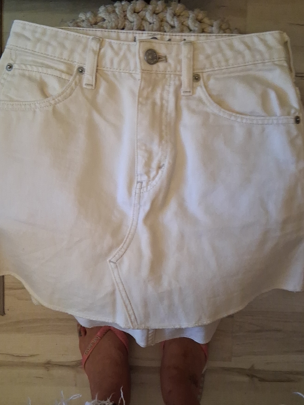 Free People Jean Skirt Size 24